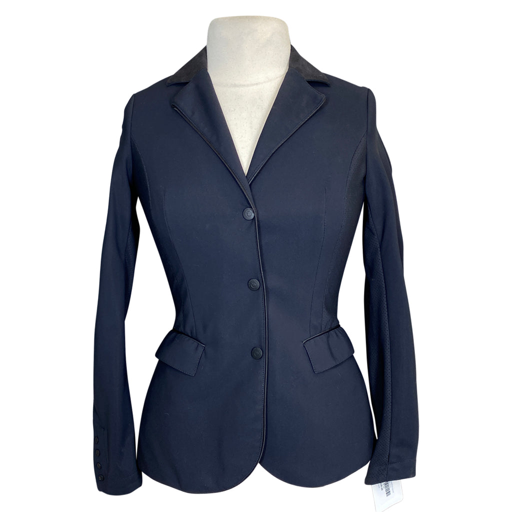 Cavalleria Toscana GP Perforated Competition Jacket in Navy/Black Piping - Women's IT 44 (US 10)