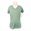 TuffRider 'Taylor' EquiCool Short Sleeve V-Neck Tee in Duck Green