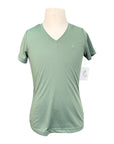TuffRider 'Taylor' EquiCool Short Sleeve V-Neck Tee in Duck Green