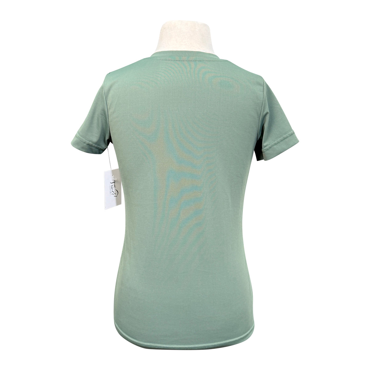 TuffRider &#39;Taylor&#39; EquiCool Short Sleeve V-Neck Tee in Duck Green
