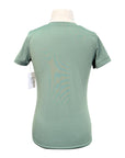 TuffRider 'Taylor' EquiCool Short Sleeve V-Neck Tee in Duck Green