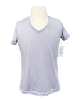TuffRider 'Taylor' EquiCool Short Sleeve V-Neck Tee in Lilac Grey