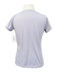 TuffRider 'Taylor' EquiCool Short Sleeve V-Neck Tee in Lilac Grey