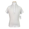 Romfh Competitor Short Sleeve Show Shirt in White/Butterflies