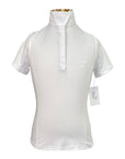Romfh Competitor Short Sleeve Show Shirt in White/Butterflies