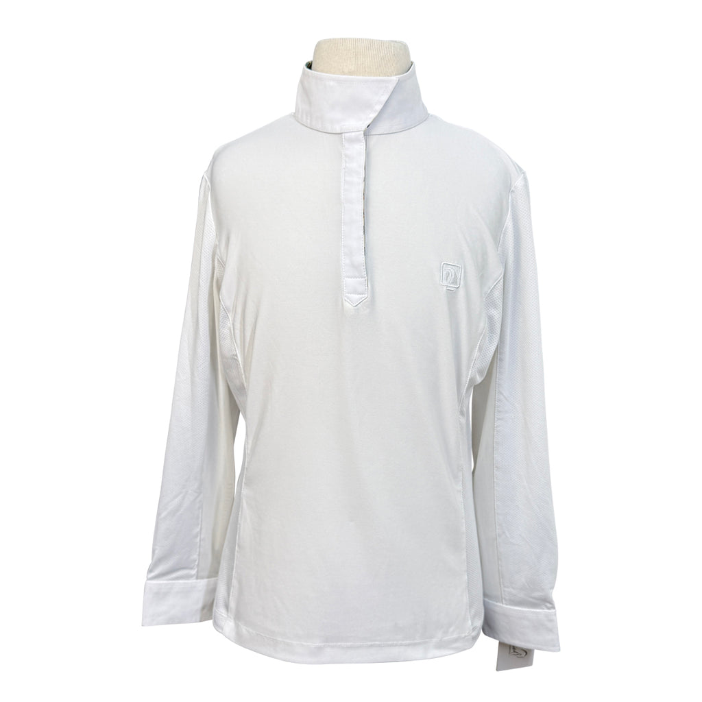 Romfh 'Sarah' Long Sleeve Show Shirt in White/Butterflies