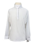 Romfh 'Sarah' Long Sleeve Show Shirt in White/Butterflies