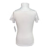 Romfh Competitor Short Sleeve Show Shirt in White/Butterflies