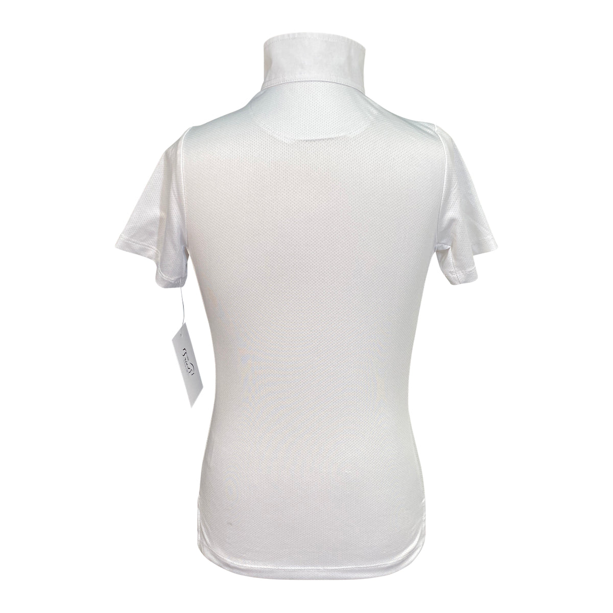 Romfh Competitor Short Sleeve Show Shirt in White/Butterflies