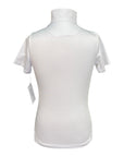 Romfh Competitor Short Sleeve Show Shirt in White/Butterflies