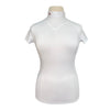 MakeBe 'Jane' Polo Show Shirt in White