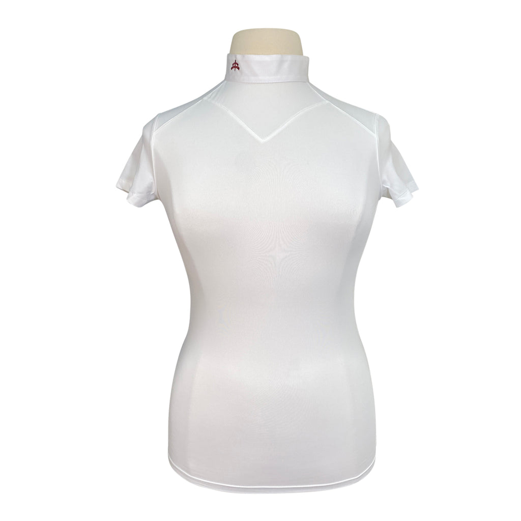 MakeBe 'Jane' Polo Show Shirt in White