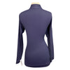 Back of Tailored Sportsman 'Ice Fil' Long Sleeve Shirt in Navy - Women's XS