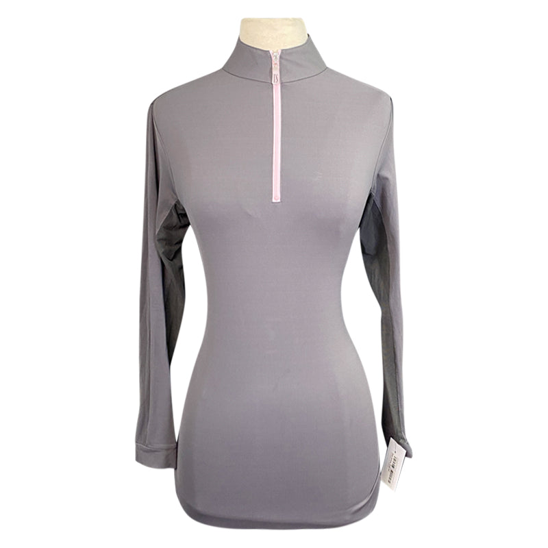 Tailored Sportsman 'Ice Fil' Shirt in Grey/Pink