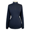 Front of Dover Saddlery 'CoolBlast' Sunshirt in Black - Women's XS