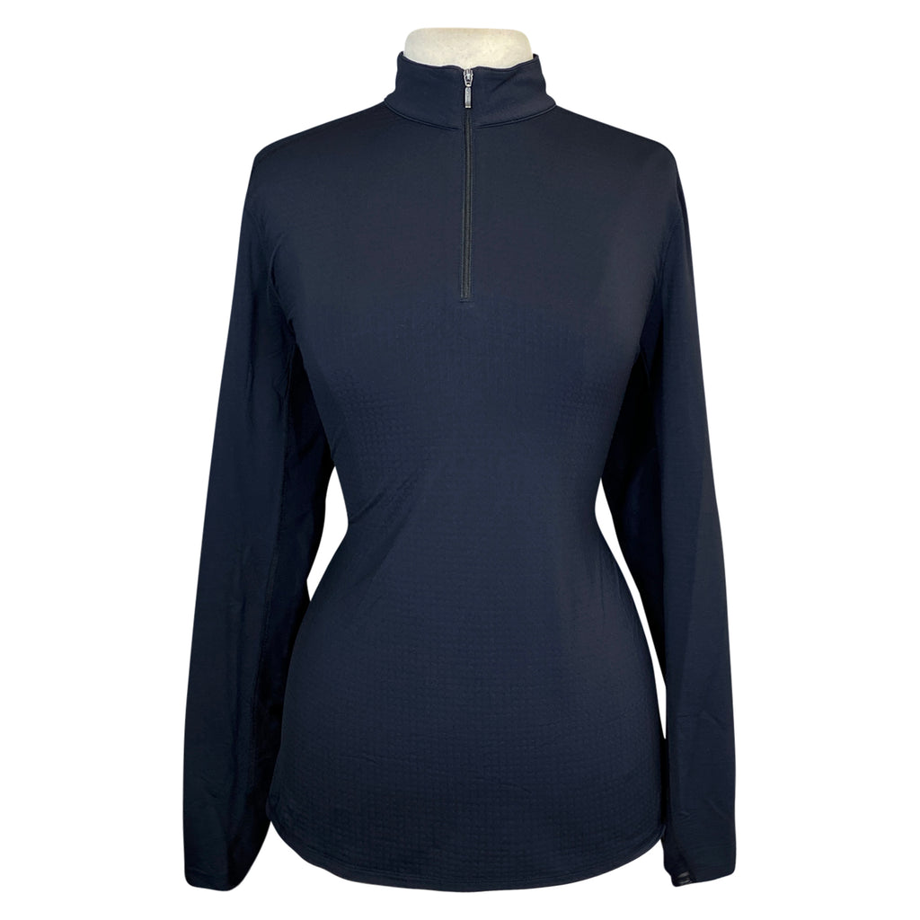 Front of Dover Saddlery 'CoolBlast' Sunshirt in Black - Women's XS