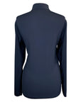 Back of Dover Saddlery 'CoolBlast' Sunshirt in Black - Women's XS