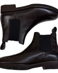 Rakoh 'Redford Chelsea' Short Boot in Chocolate Brown