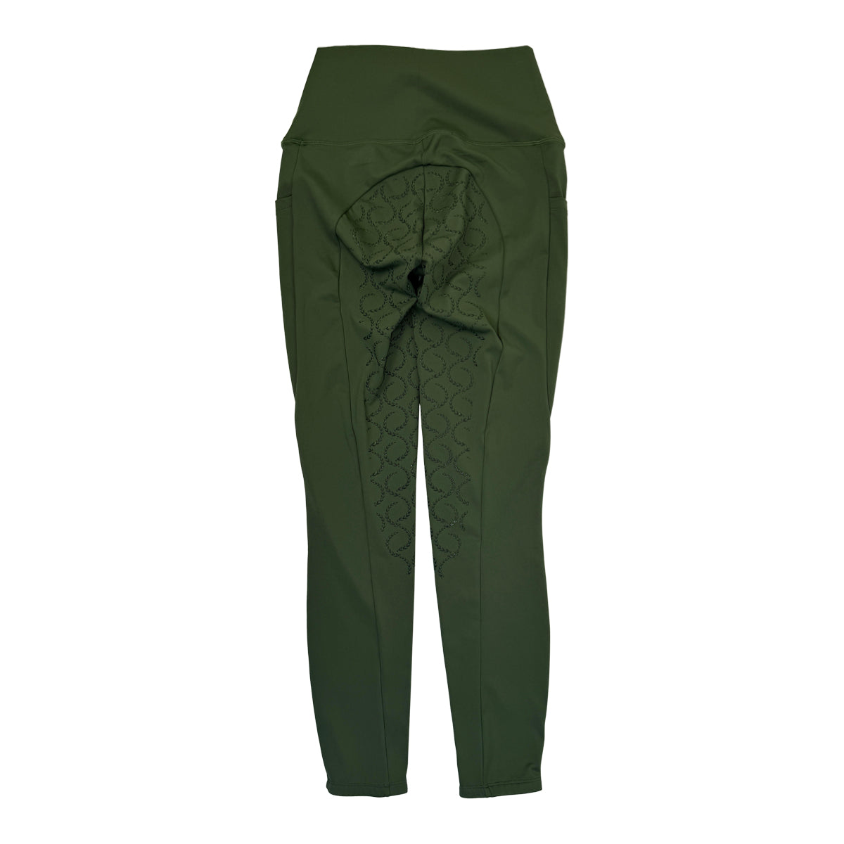 Horze Full Seat Grip Riding Tights in Army Green