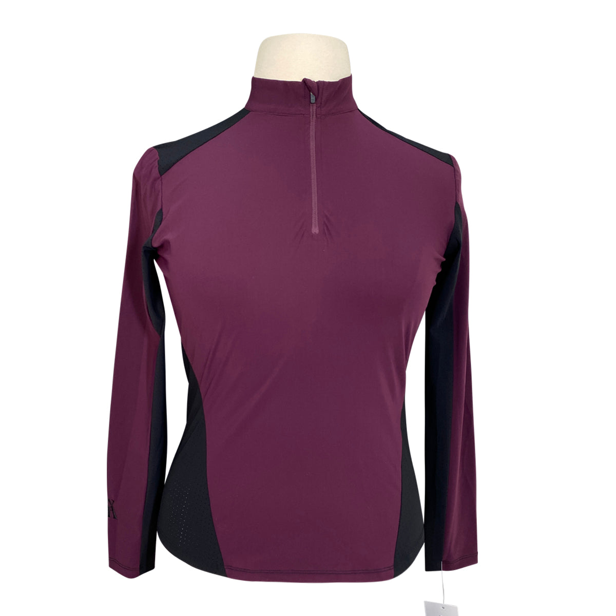 Yagya Schooling Top in Burgundy/Blac