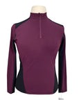 Yagya Schooling Top in Burgundy/Blac