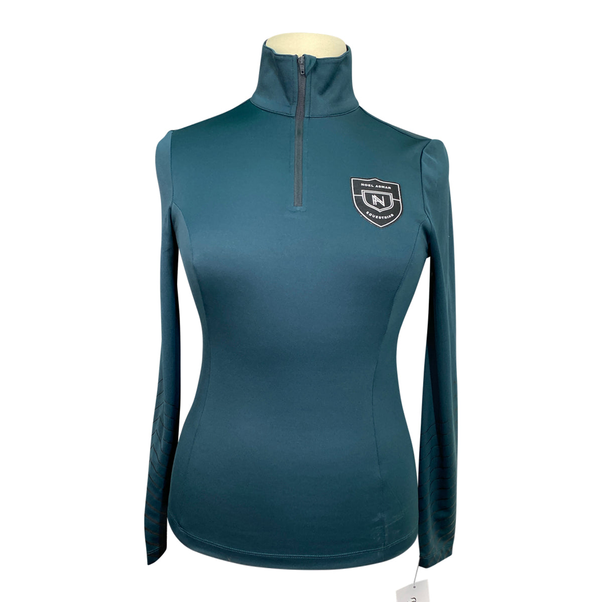 Asmar Equestrian 1/4 Zip Shirt in Green/Black