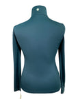 Asmar Equestrian 1/4 Zip Shirt in Green/Black