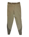 For Horses 'Pull On' Knee Patch Breech in Tan - Women's IT 42 (US 28)