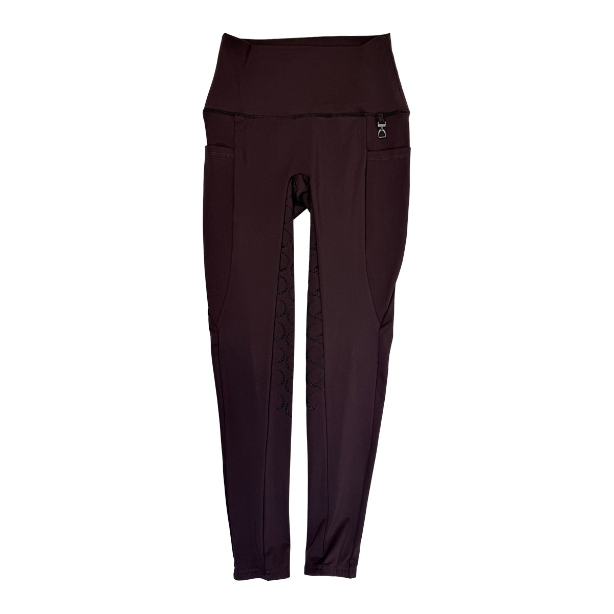 Horze Full Seat Grip Riding Tights in Burgundy