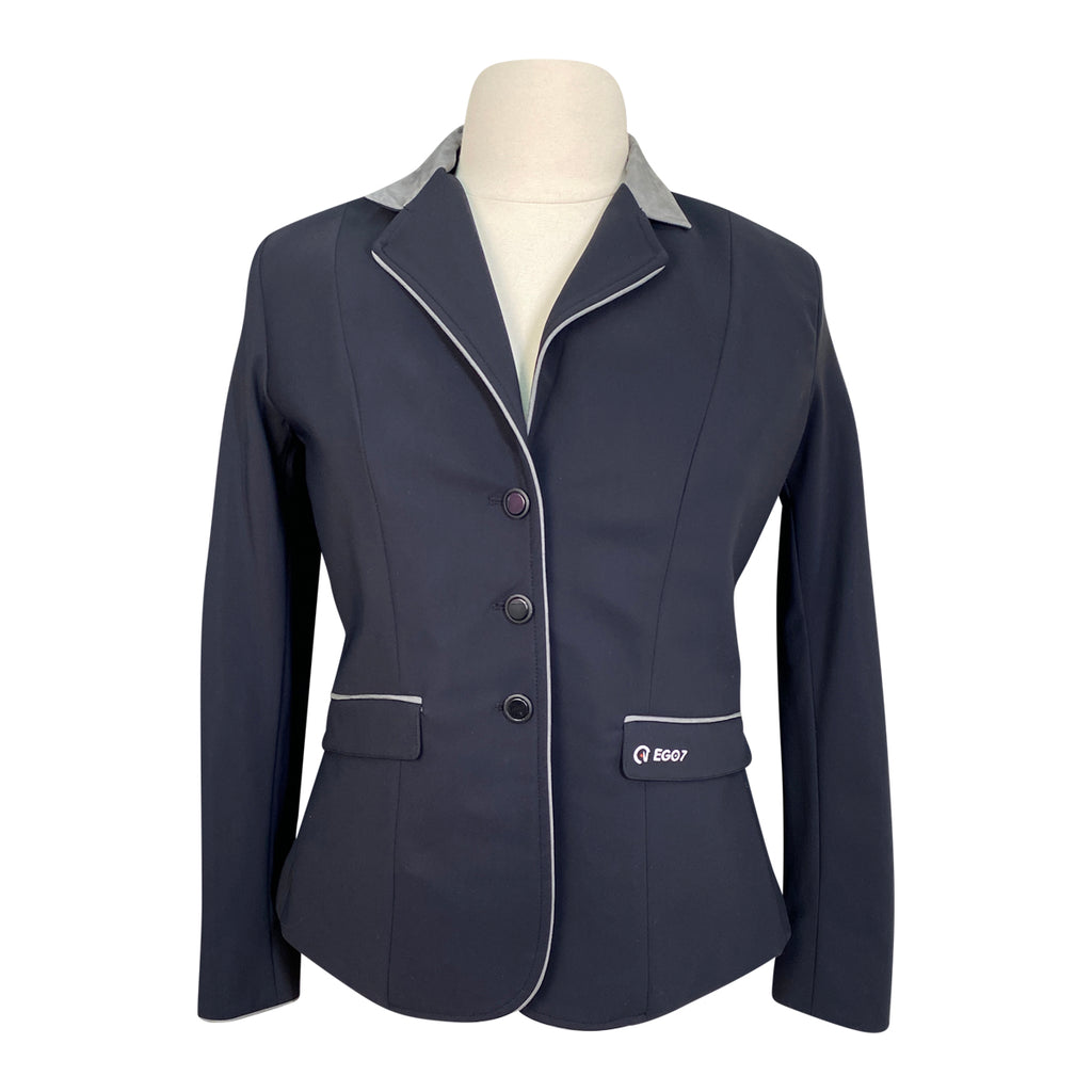 EGO7 'Elegance CL' Show Coat in Navy/Grey