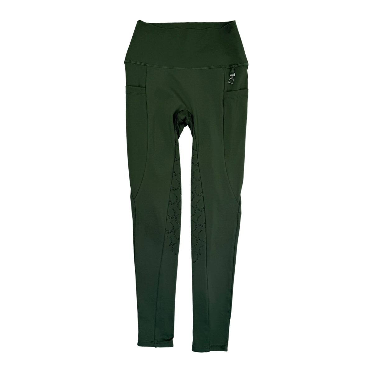 Horze Full Seat Grip Riding Tights in Army Green