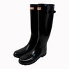 Hunter Original Tall Gloss Rain Boot in Black 