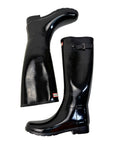 Hunter Original Tall Gloss Rain Boot in Black 
