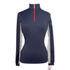 Kastel 'Charlotte' Sun Shirt in Navy/Red Accents - Women's Small