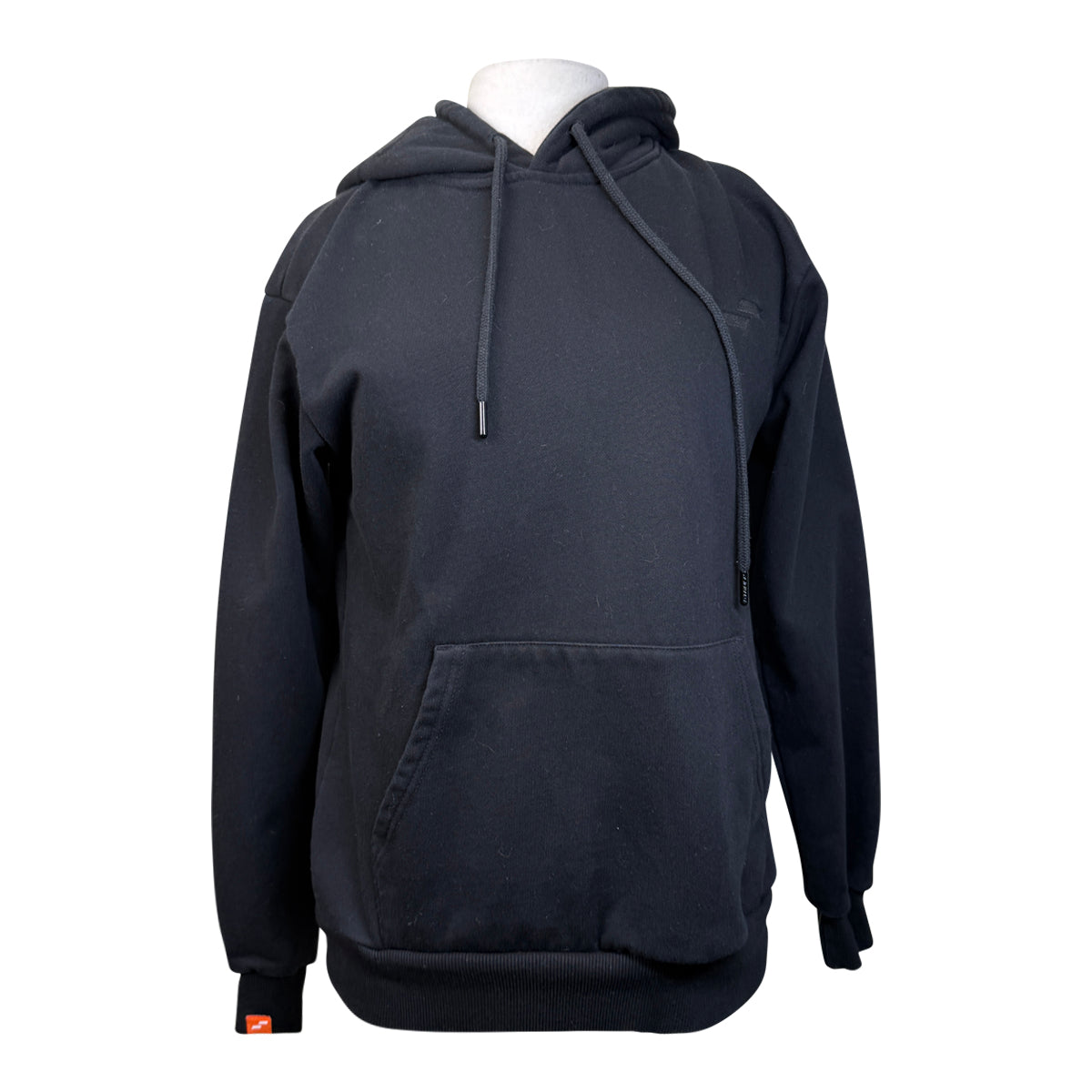 Struck Embossed Hoodie in Black