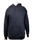 Struck Embossed Hoodie in Black
