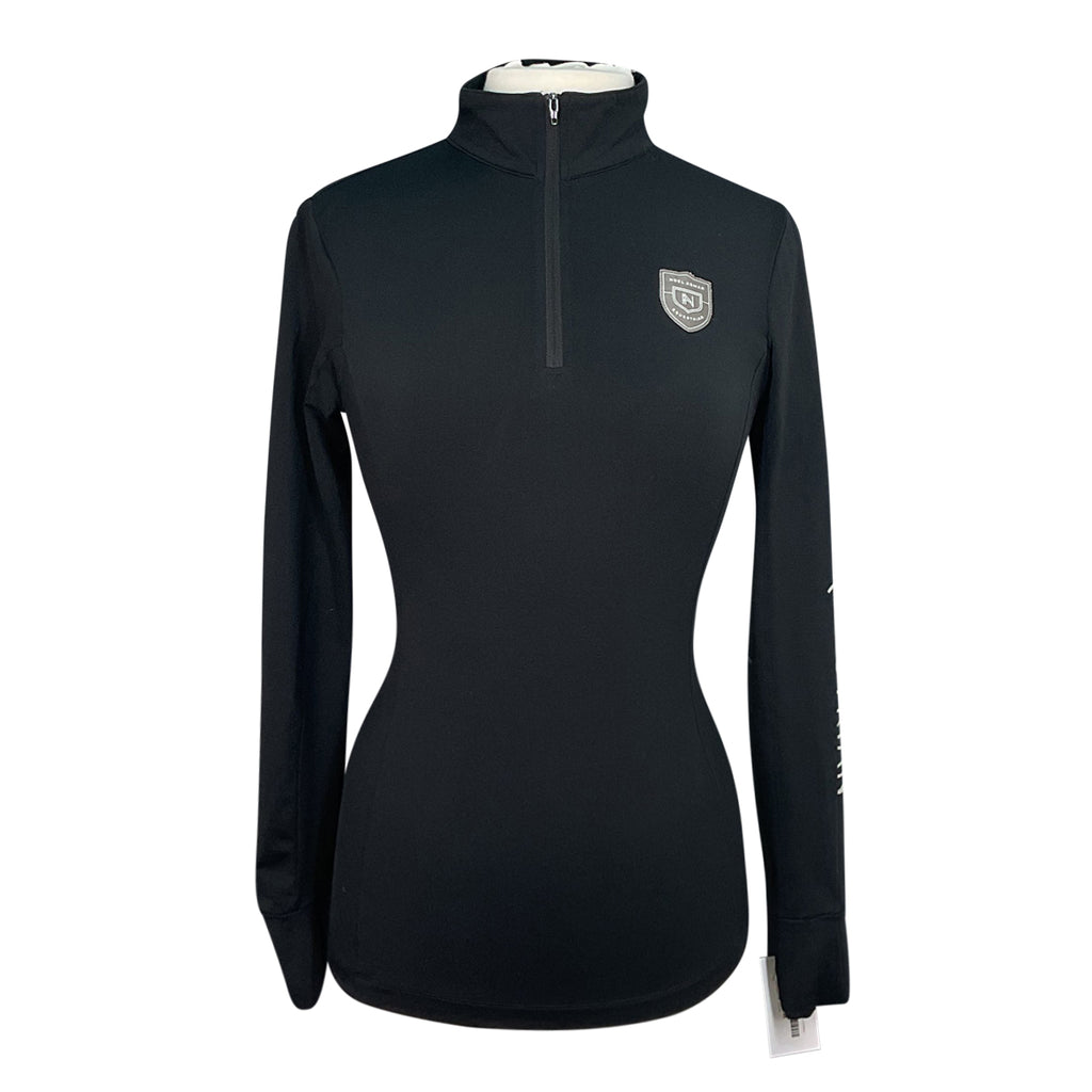 Asmar Equestrian 1/4 Zip Top in Black - Women's Medium