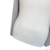Cavalleria Toscana Perforated Panel Show Shirt in White/Grey Panels