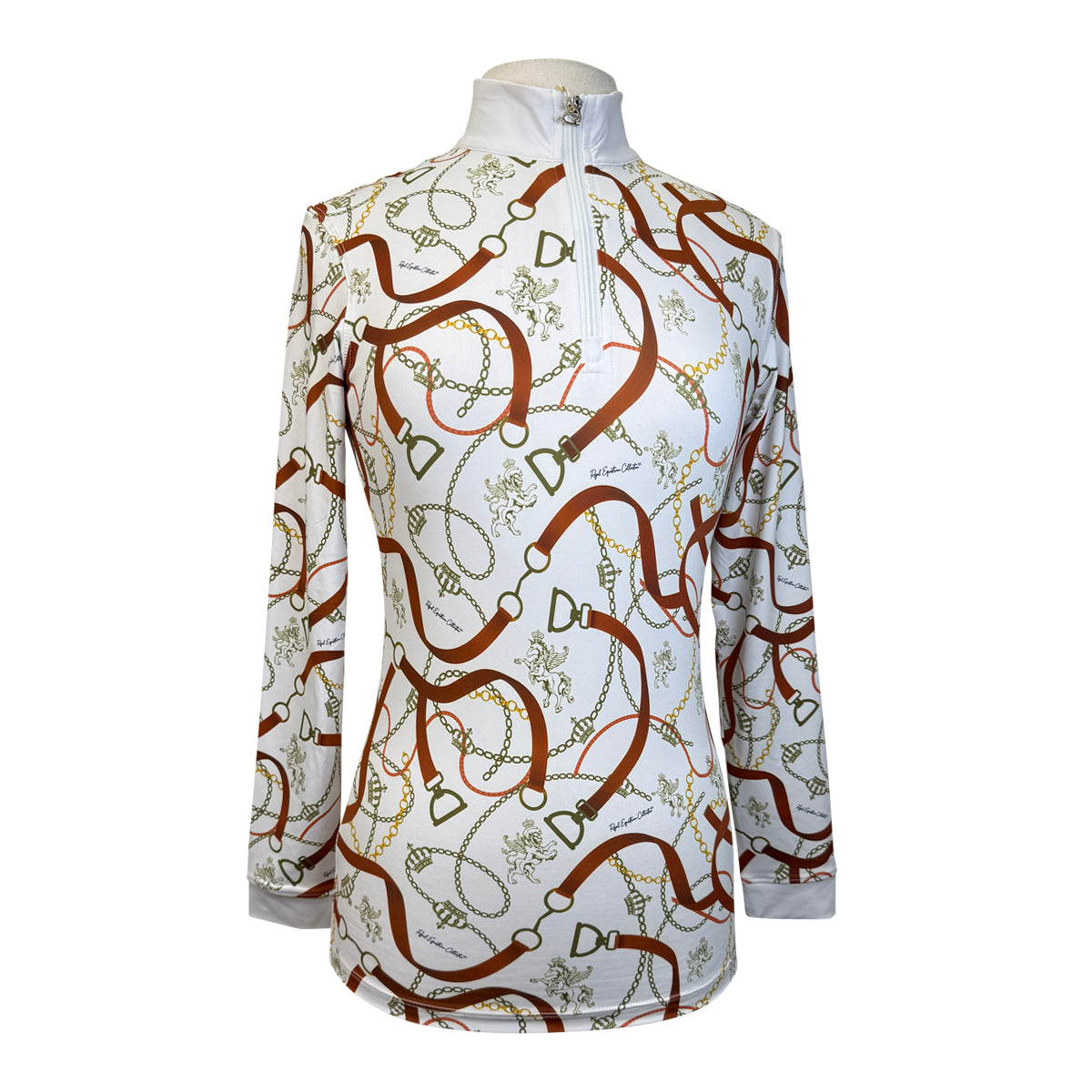 Royal Equestrian Base Layer in White/Royal