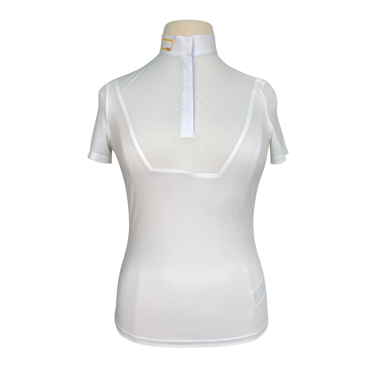 RG Jersey Zip Competition Polo in White 
