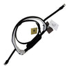 Bridle2Fit Flat Noseband S1 in Black w/White Padding