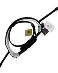 Bridle2Fit Flat Noseband S1 in Black w/White Padding