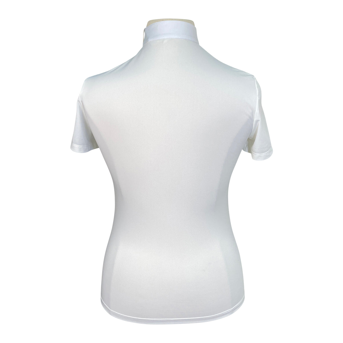RG Jersey Zip Competition Polo in White 