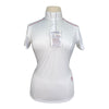 Essex Classics Talent Yarn S/S in White with Red Stripes