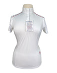 Essex Classics Talent Yarn S/S in White with Red Stripes