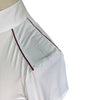 Essex Classics Talent Yarn S/S in White with Red Stripes