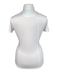 Essex Classics Talent Yarn S/S in White with Red Stripes