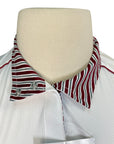 Essex Classics Talent Yarn S/S in White with Red Stripes
