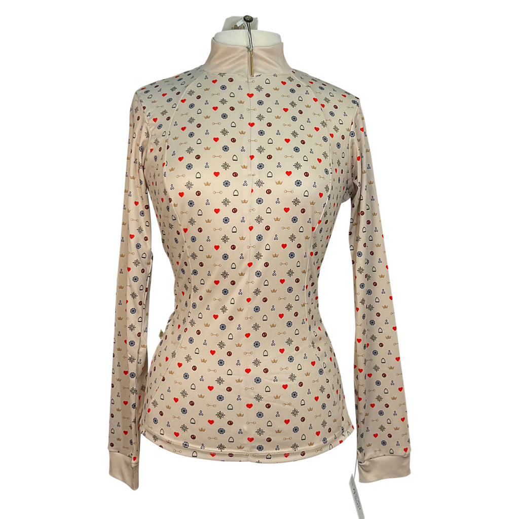 Espoir Quarter Zip Sun Shirt in Beige Queens