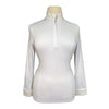 Noble Outfitters 'Allison' Show Shirt in White/Merlot Horseshoe